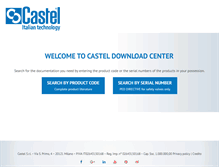 Tablet Screenshot of certification.castel.it